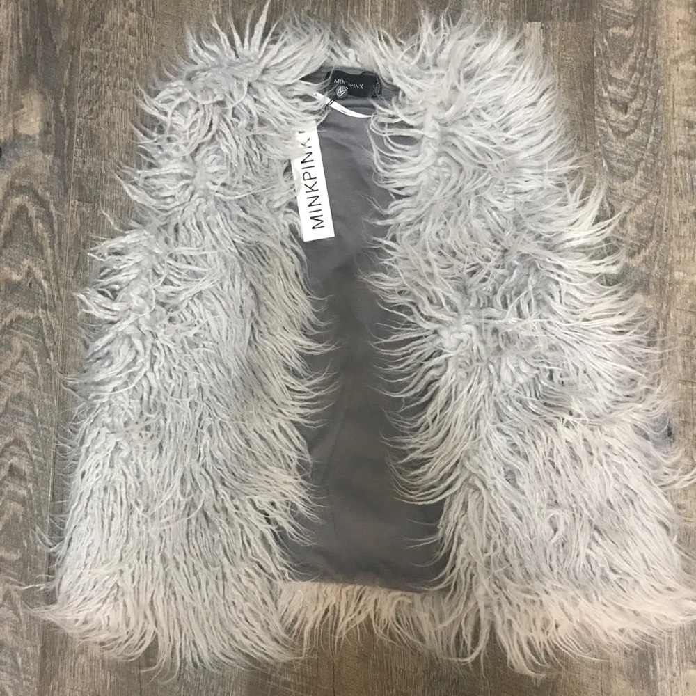 MINKPINK Faux Fur Vest